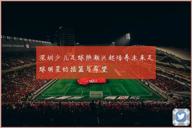 深圳少儿足球热潮兴起培养未来足球明星的摇篮与希望